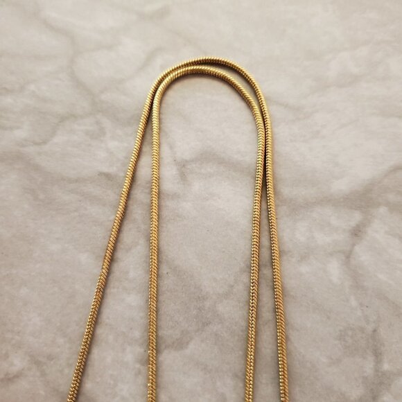 ✨ J.Crew snake Chain Rhinesontes Crystals Hoops Pendant Statement Necklace ✨ - Picture 5 of 12